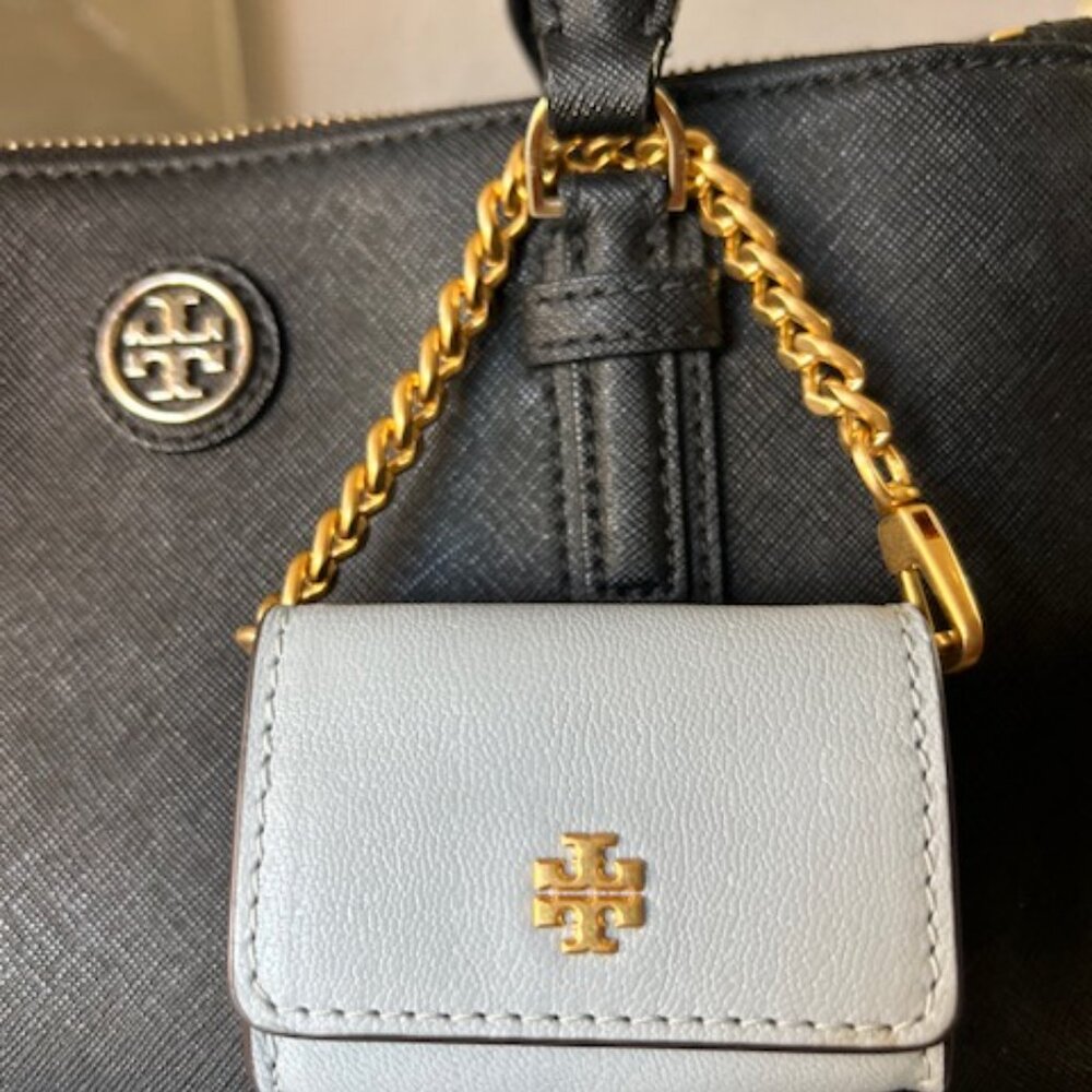 Tory Burch Leather AirPod Holder